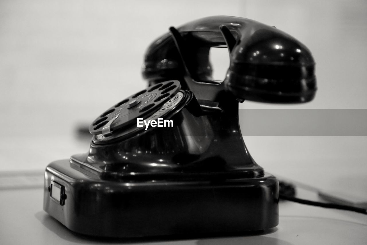 Close up of telephone