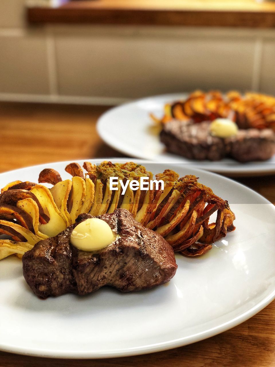 HIGH ANGLE VIEW OF BREAKFAST SERVED ON PLATE