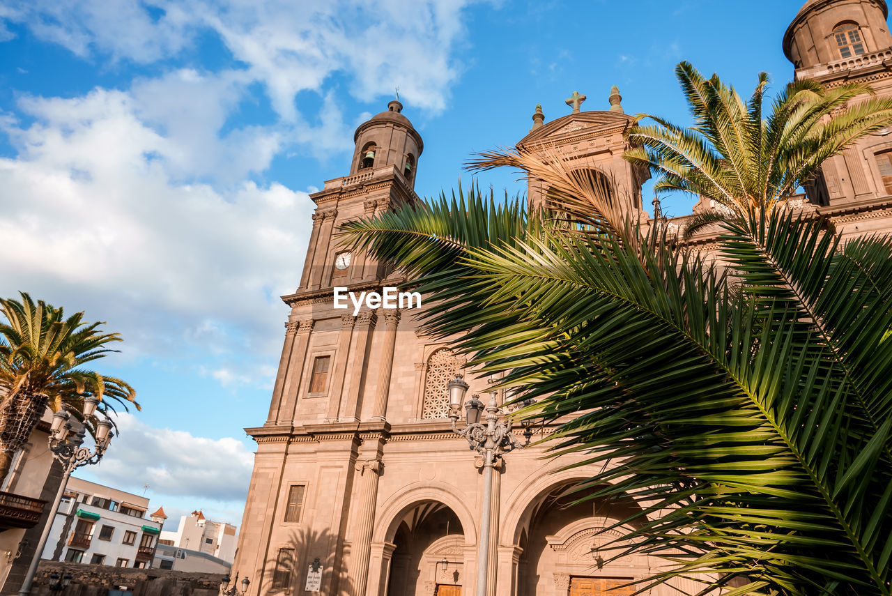 Beautiful view of the cathedral santa ana vegueta in las palmas