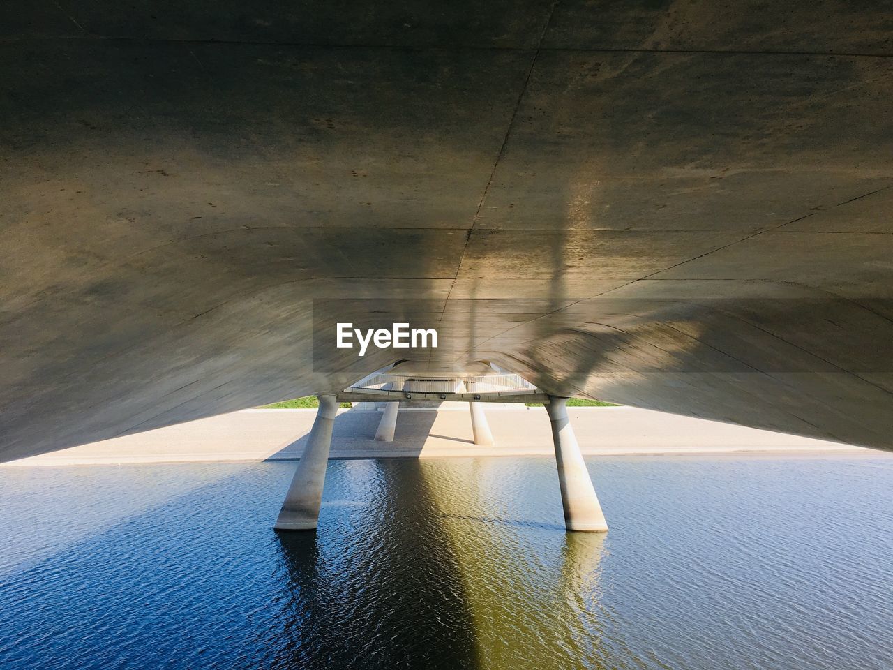 High angle view of bridge over sea