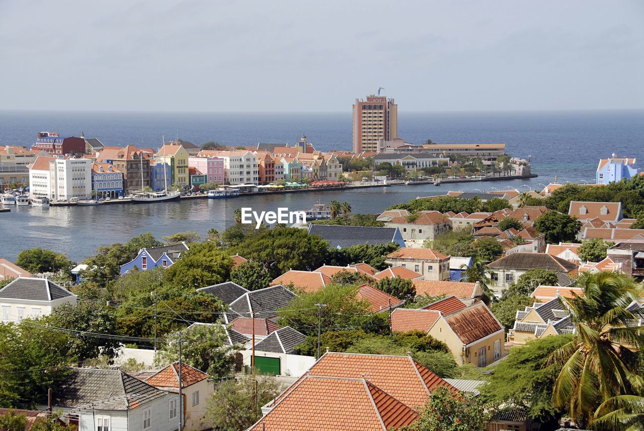 HIGH ANGLE VIEW OF TOWNSCAPE