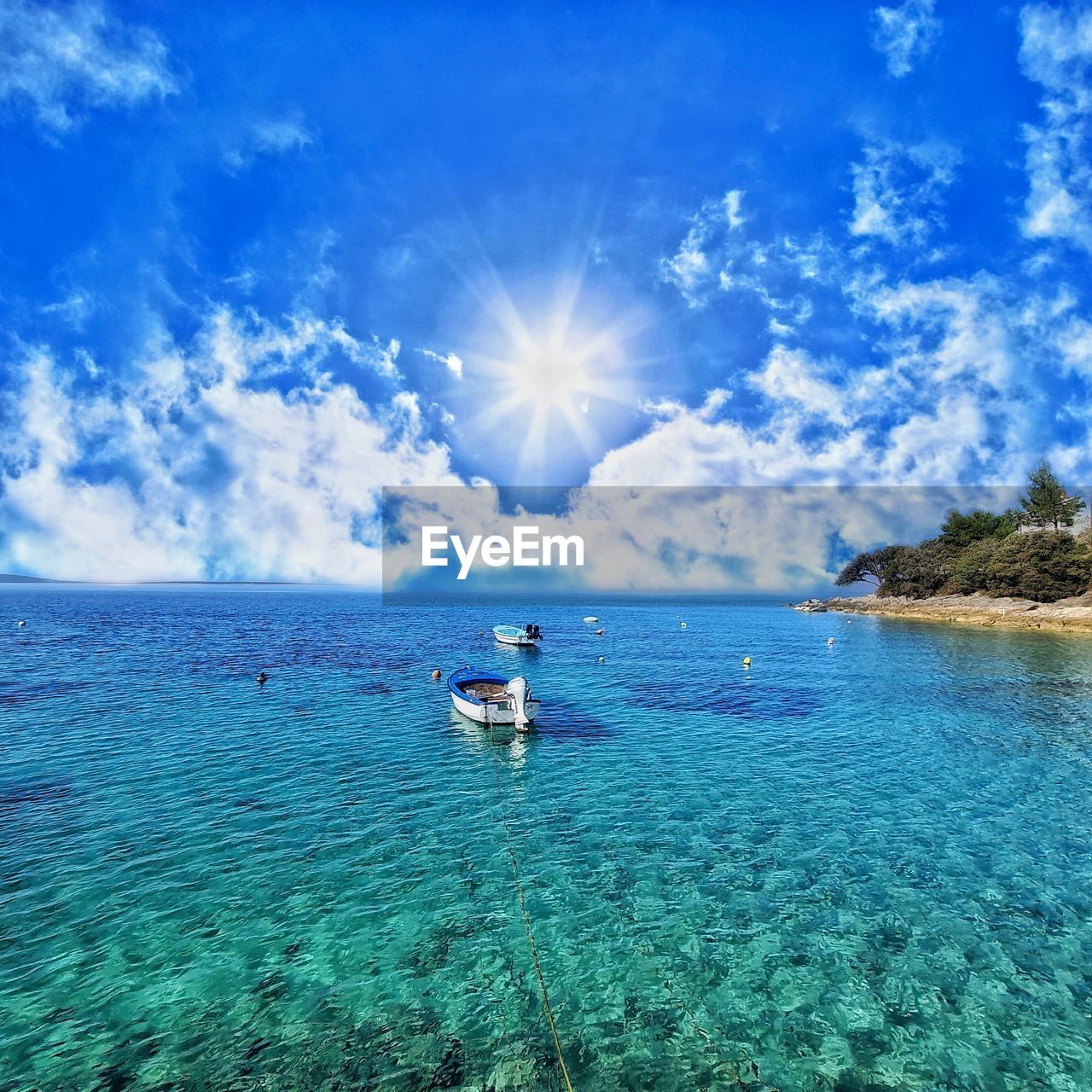 SCENIC VIEW OF BLUE SEA AGAINST SKY