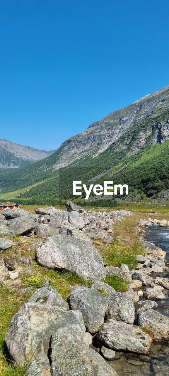 SCENIC VIEW OF LANDSCAPE AGAINST BLUE SKY