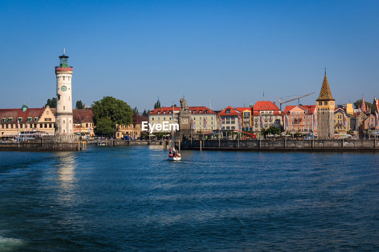 VIEW OF BUILDINGS BY SEA