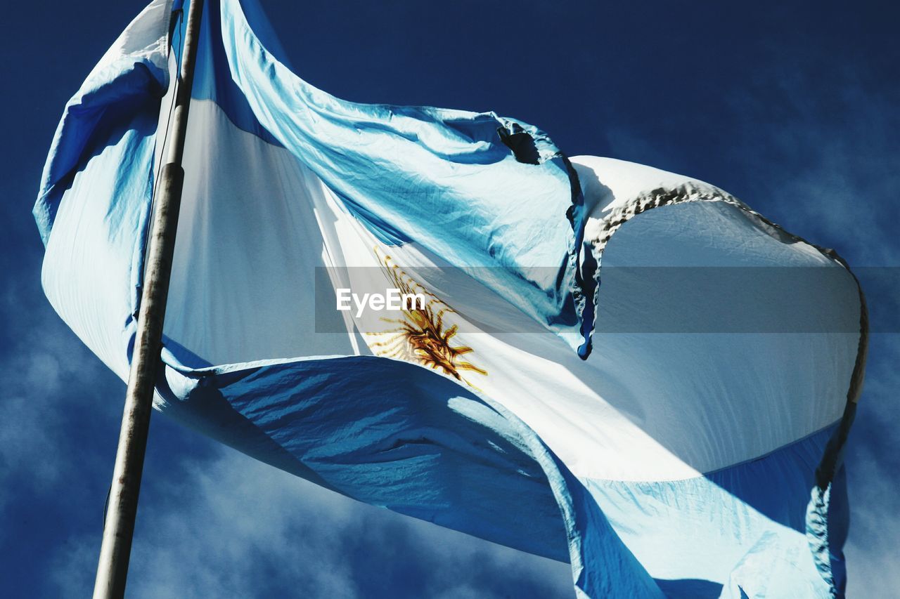 Flag of argentina against sky
