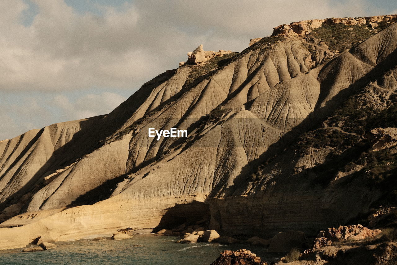 Scenic view of rock formations