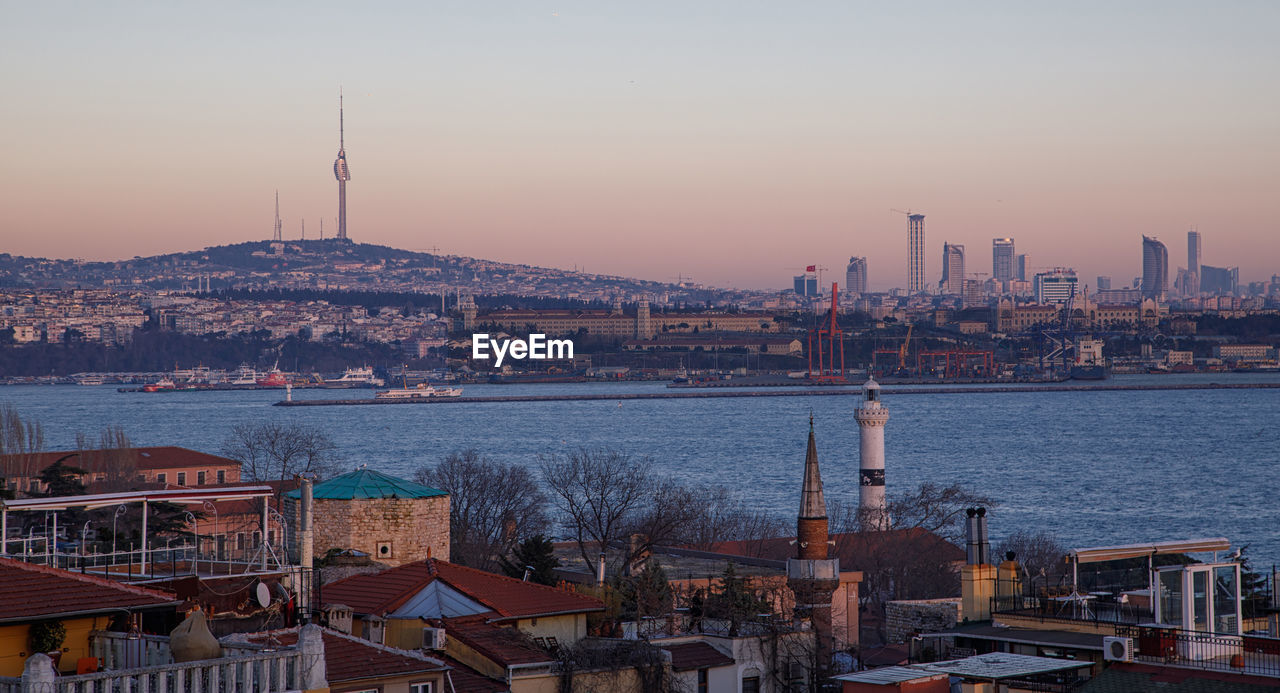 View of buildings at waterfront