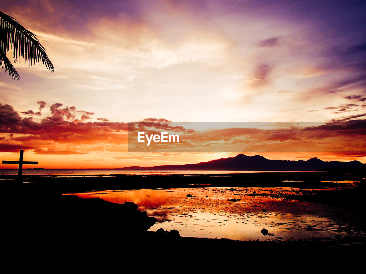 SCENIC VIEW OF LAKE DURING SUNSET