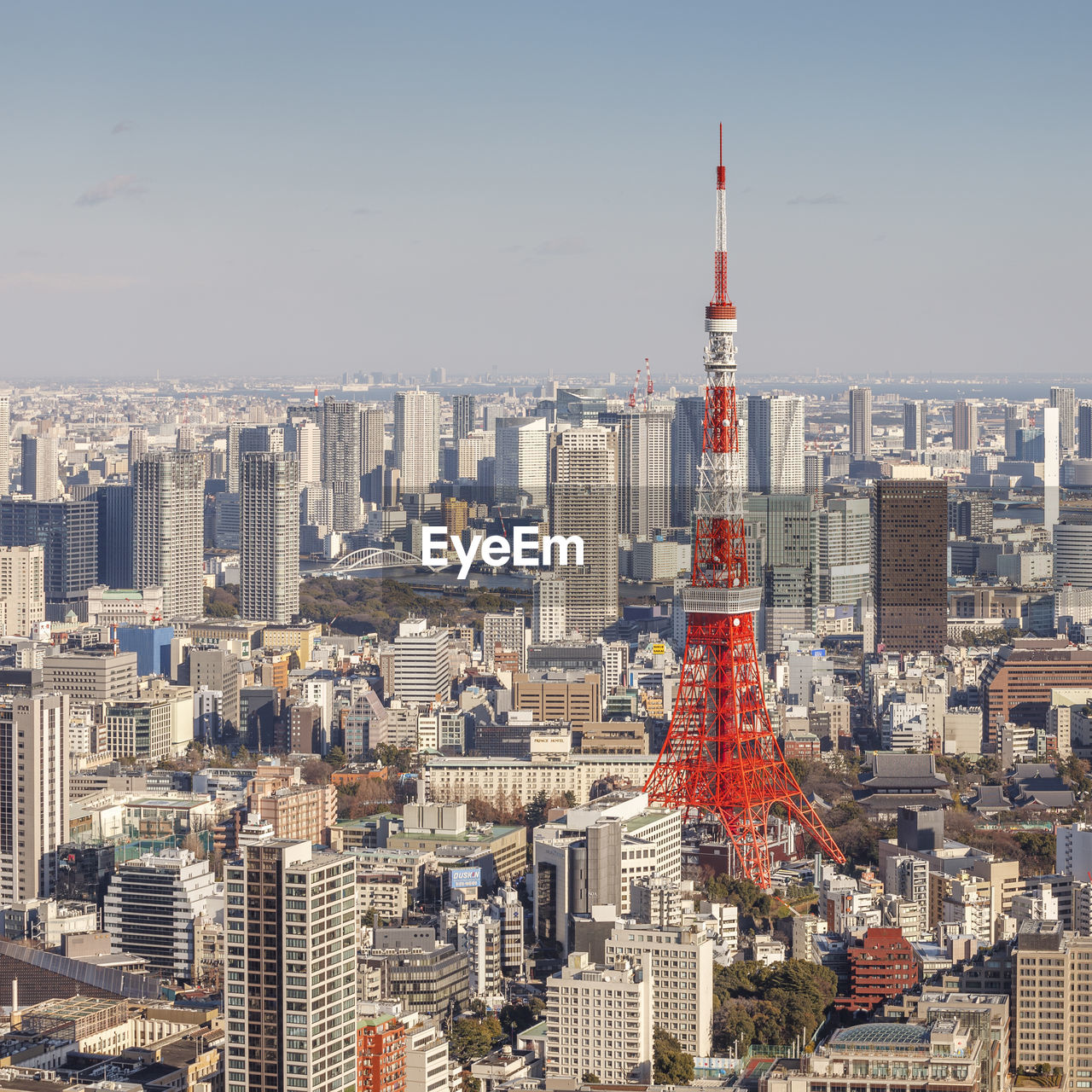 Tokyo, japan - february 10, 2016 / cityscape of tokyo with tokyo tower in japan