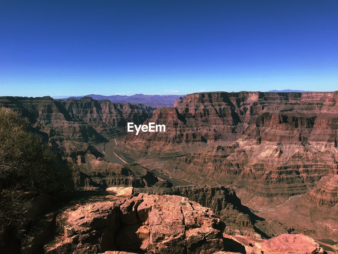 Scenic view of mountain against sky