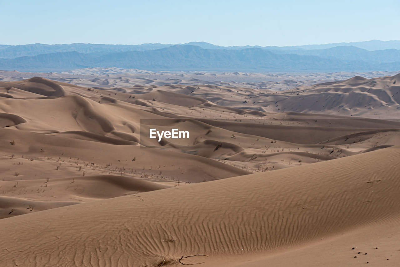 View from nature and landscapes of dasht e lut or sahara desert. middle east desert