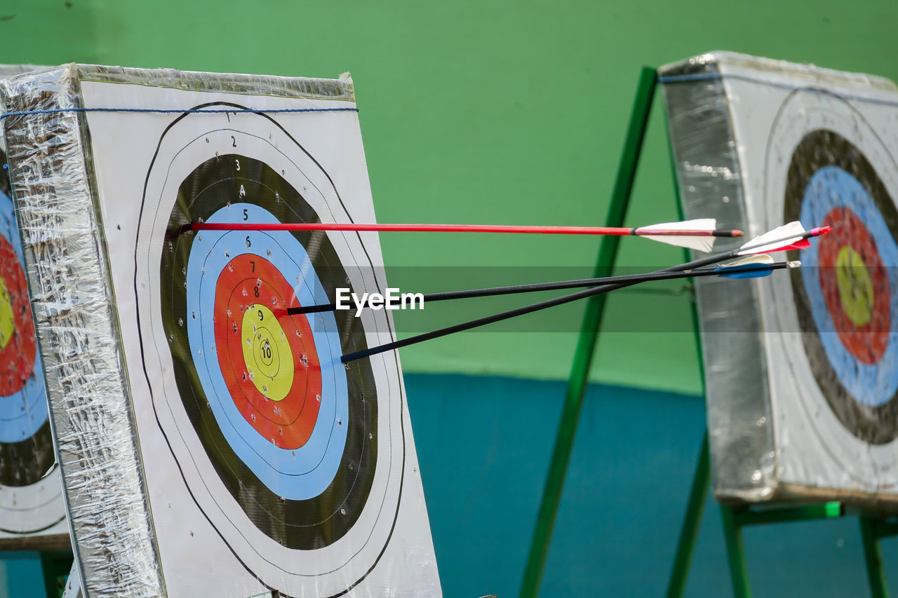 Close-up of sports target