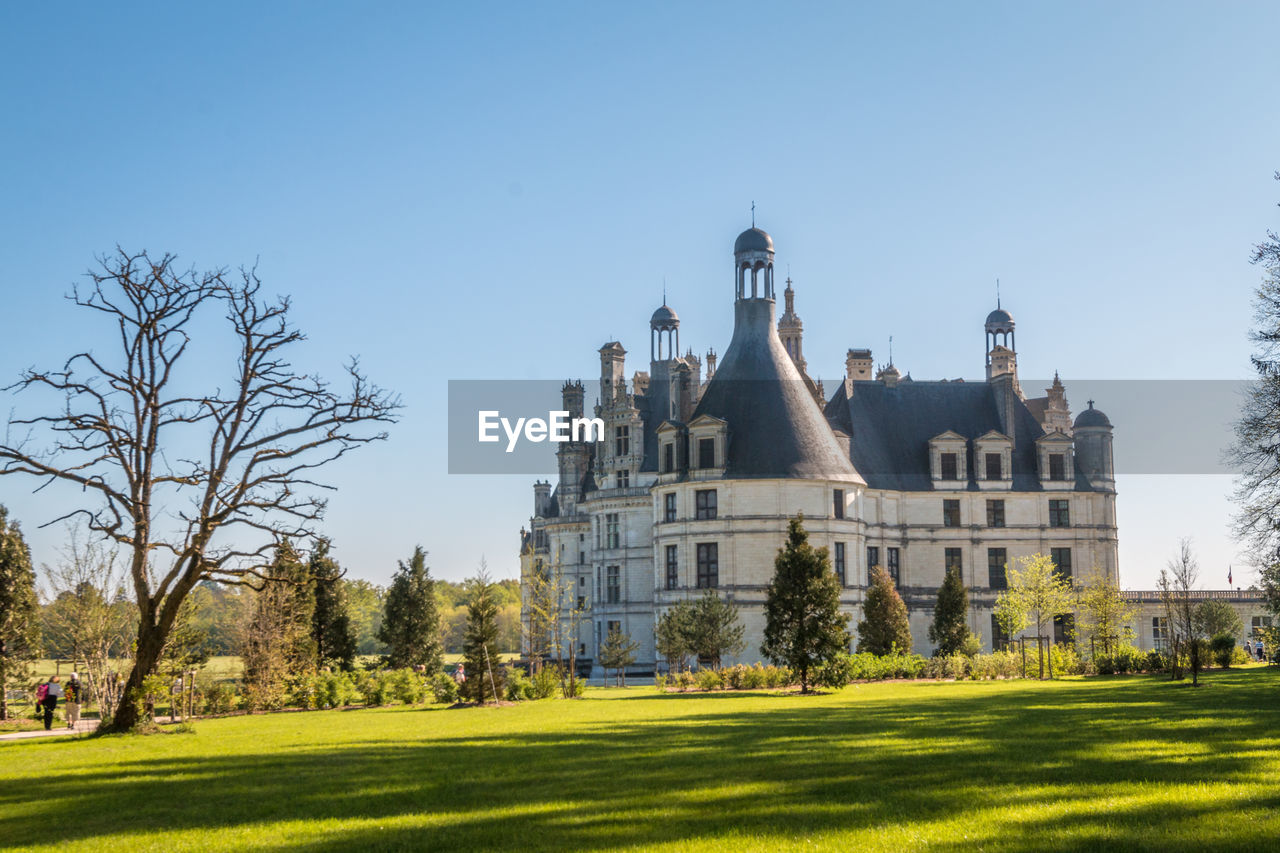 Chateau de chambord by lawn