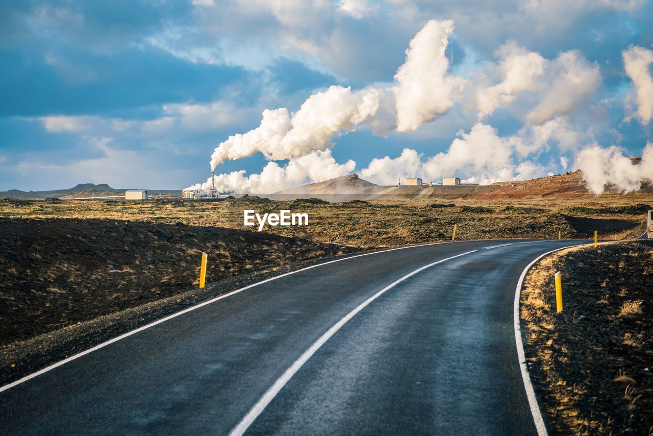 PANORAMIC VIEW OF ROAD AGAINST SKY