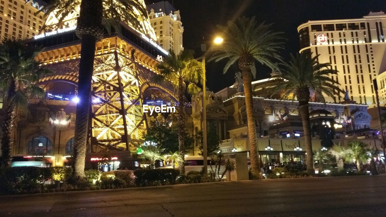 ILLUMINATED STREET AT NIGHT