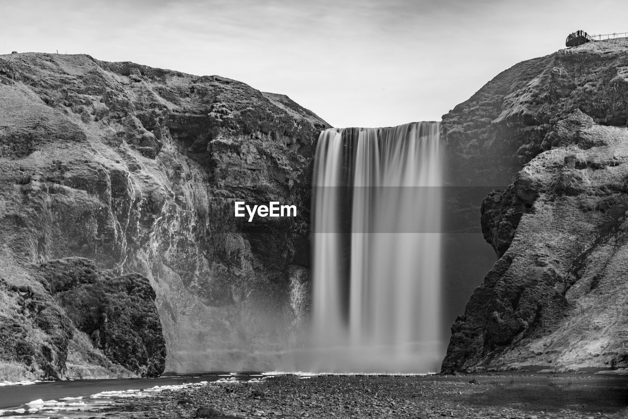 PANORAMIC VIEW OF WATERFALL