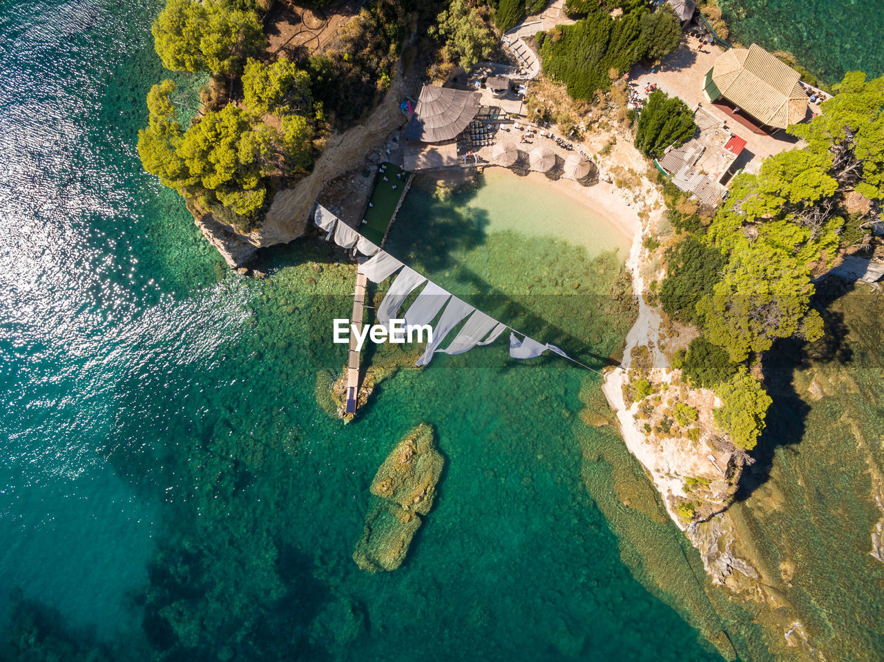 Aerial view of beach