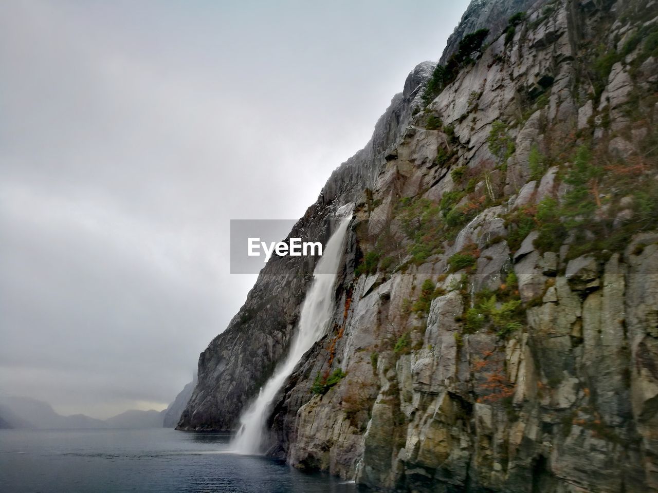 Low angle view of mountain against sky