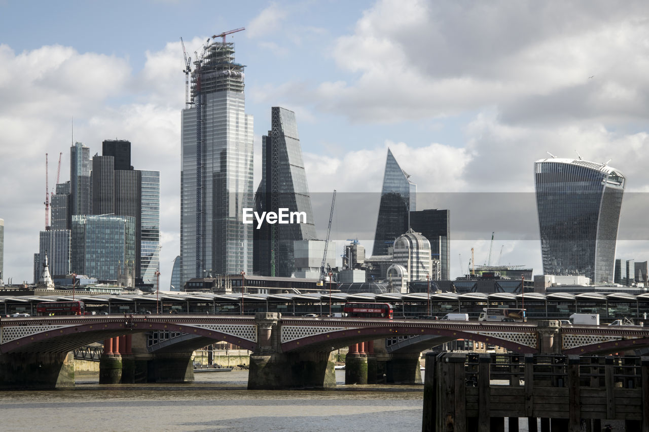 VIEW OF MODERN BUILDINGS AGAINST SKY