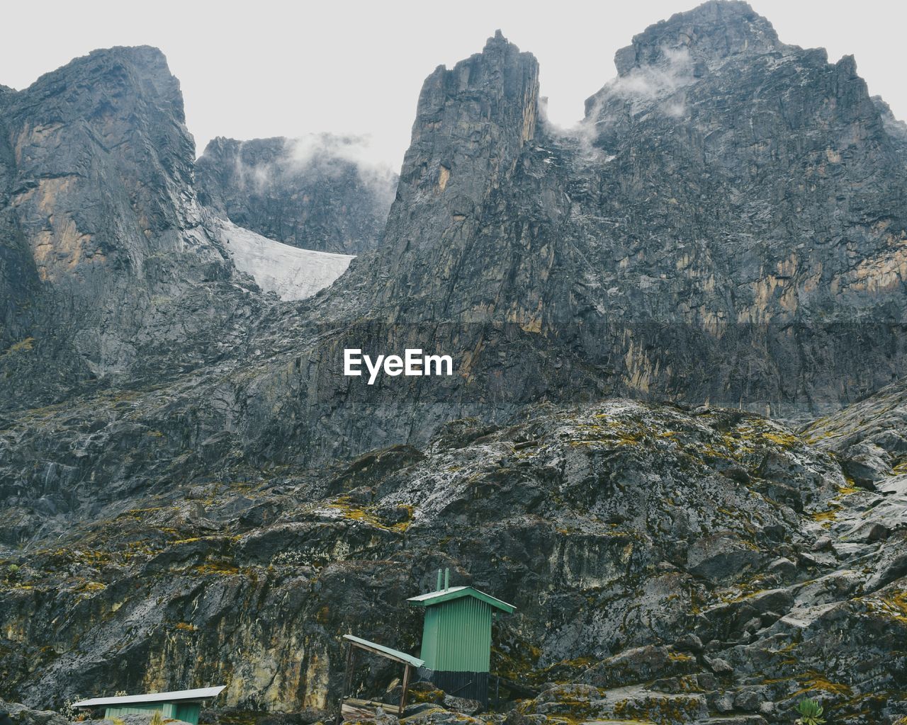 Scenic mountain landscapes against sky, mount stanley in the rwenzori mountain range, uganda 