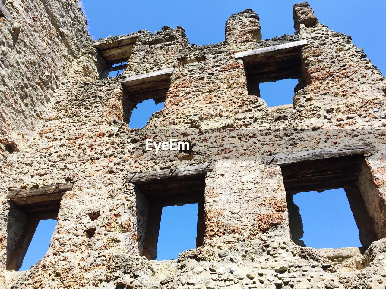 Low angle view of historical building