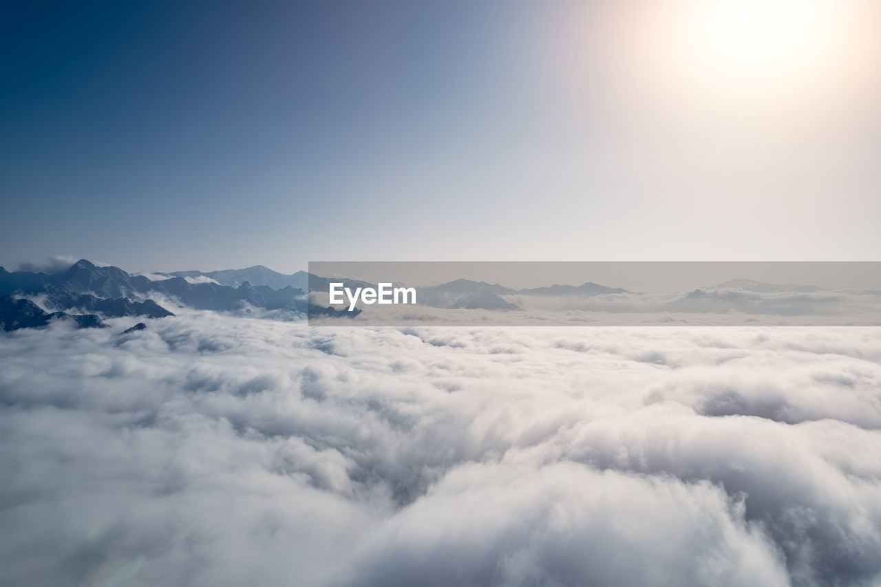 Aerial view of cloudscape