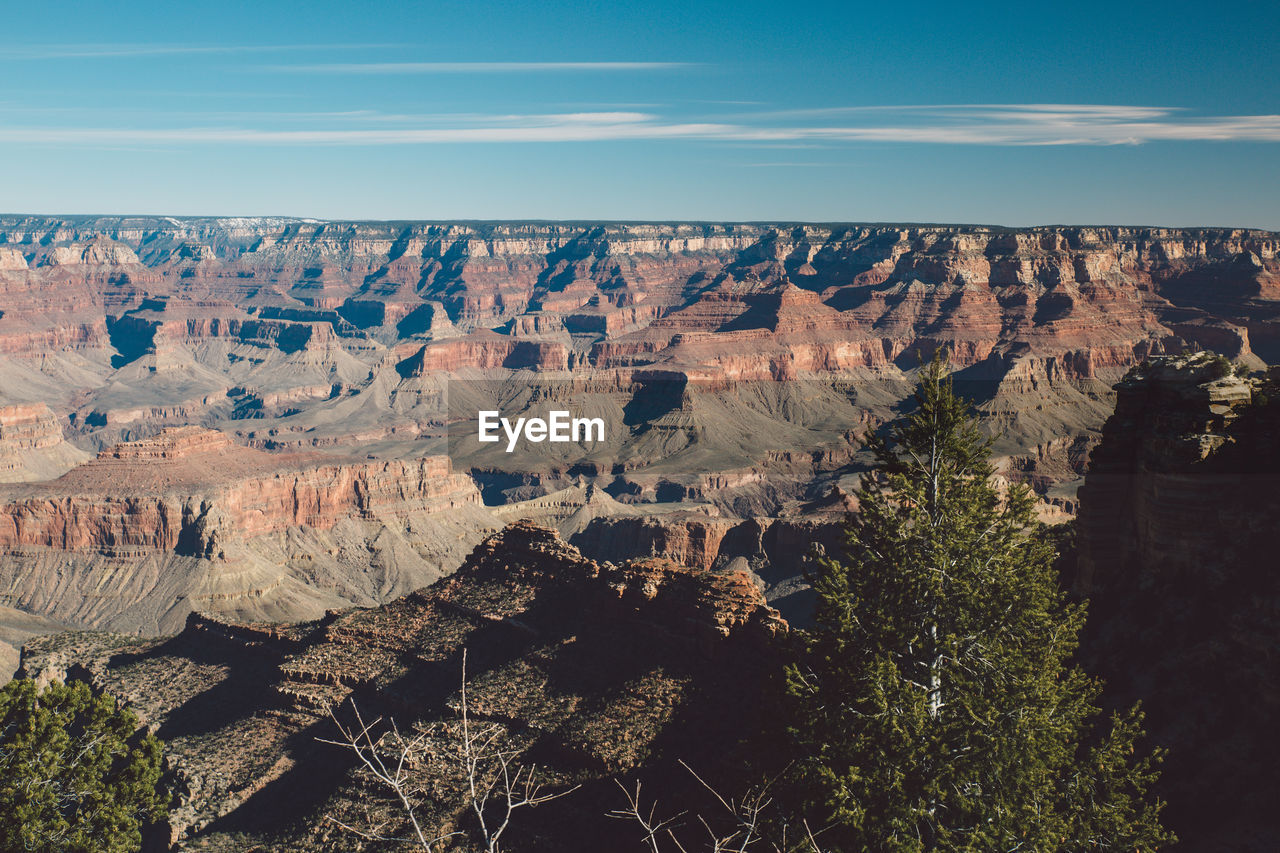 Scenic view of grand canyon national park against sky