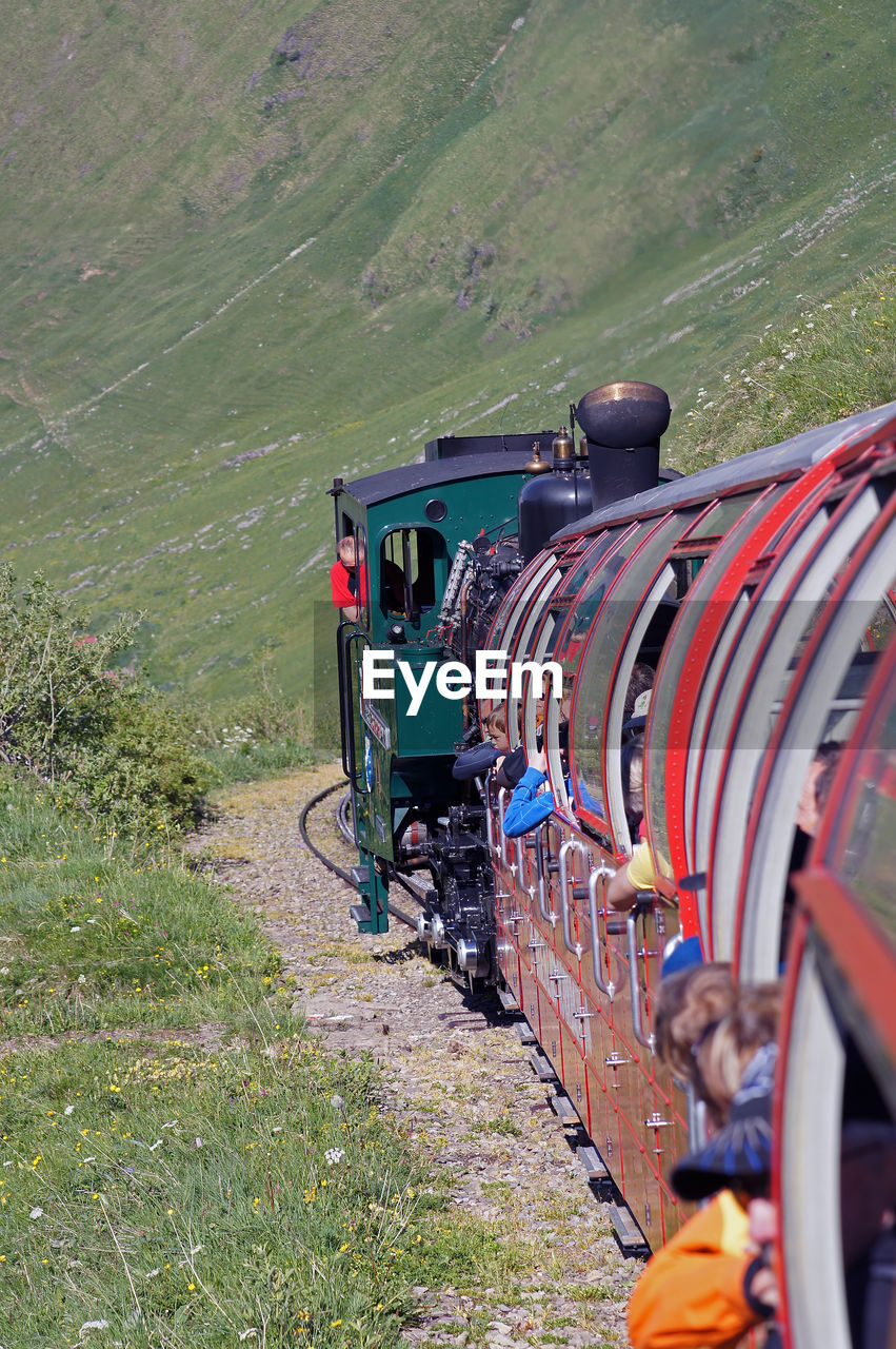 Steam locomotive at brienzer rothorn