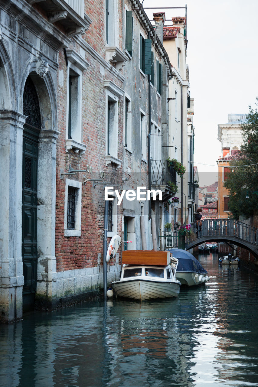 Canal amidst buildings in city 