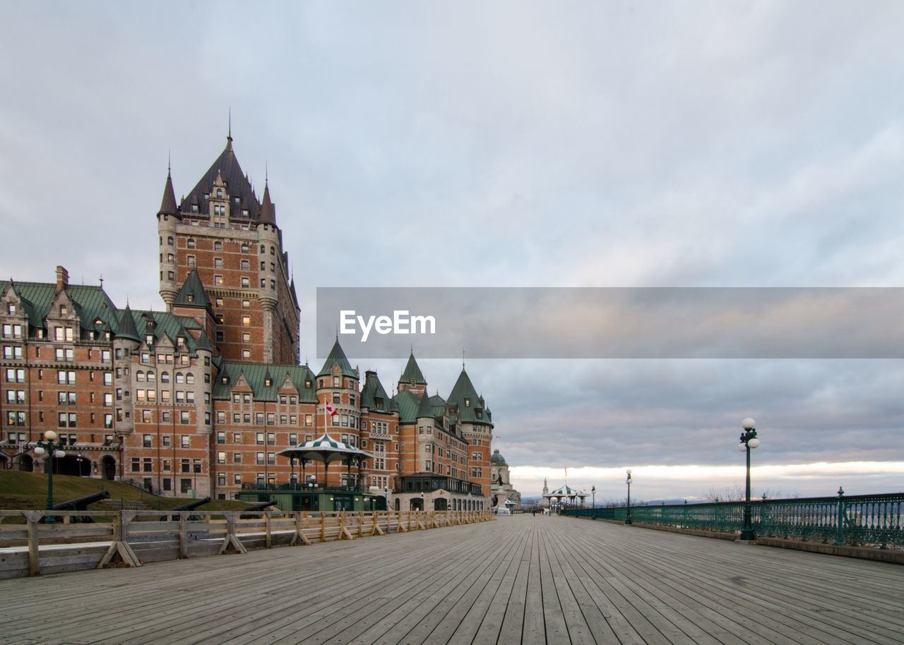 VIEW OF BUILDINGS AT SEASIDE