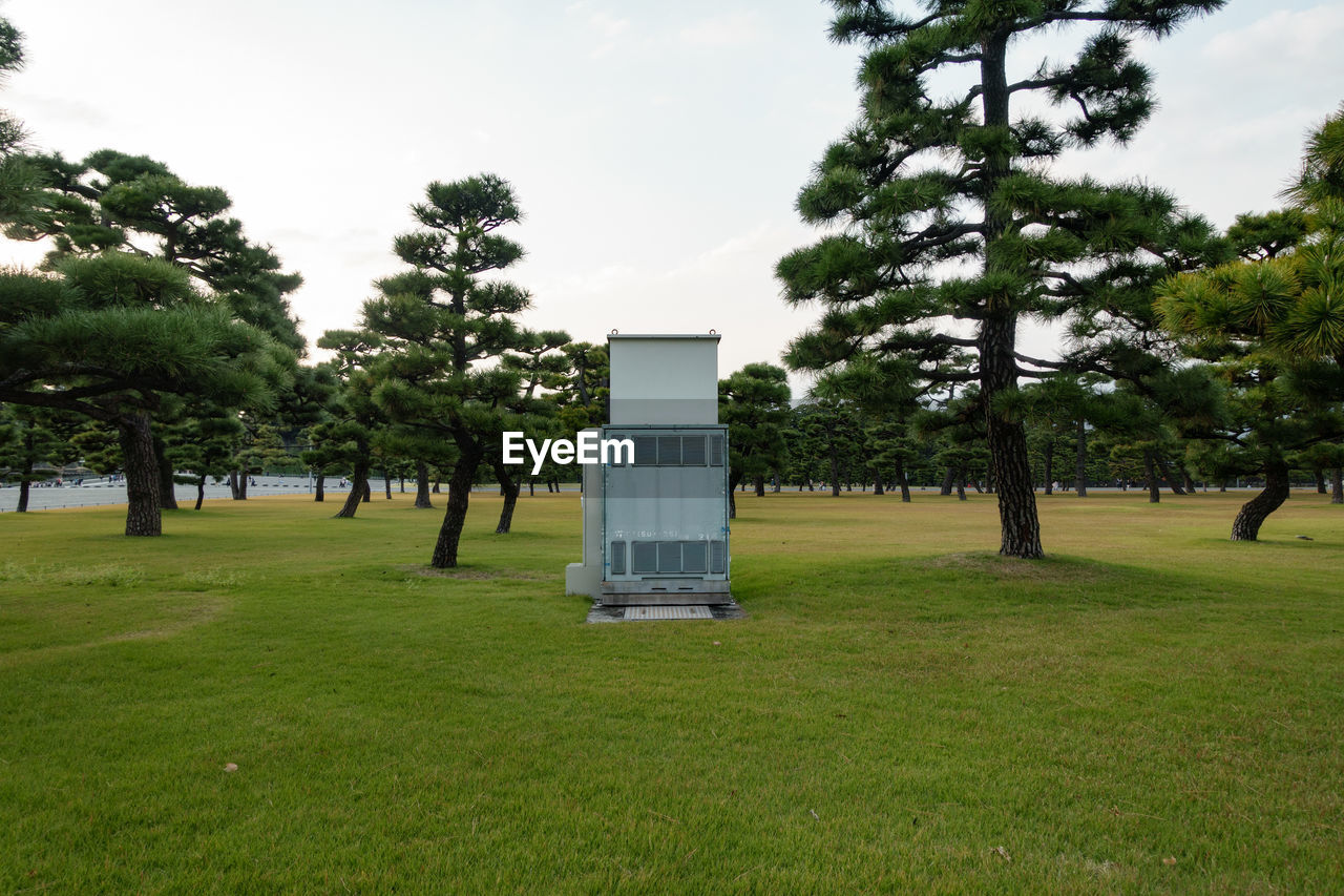 BUILT STRUCTURE ON FIELD