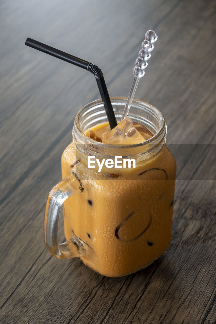 Close-up of drink on table