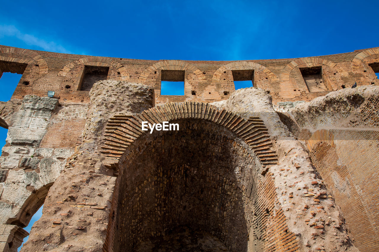 Interior of the famous colosseum in rome