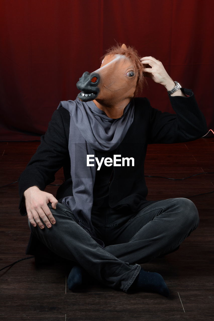 The man in the horse mask
