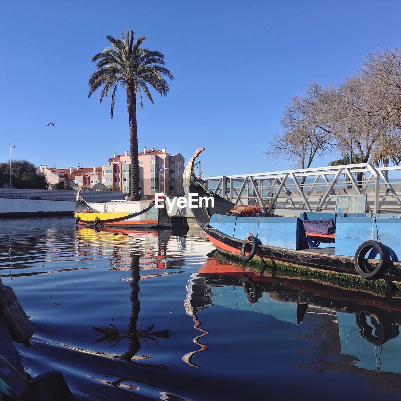 SHIP MOORED IN WATER