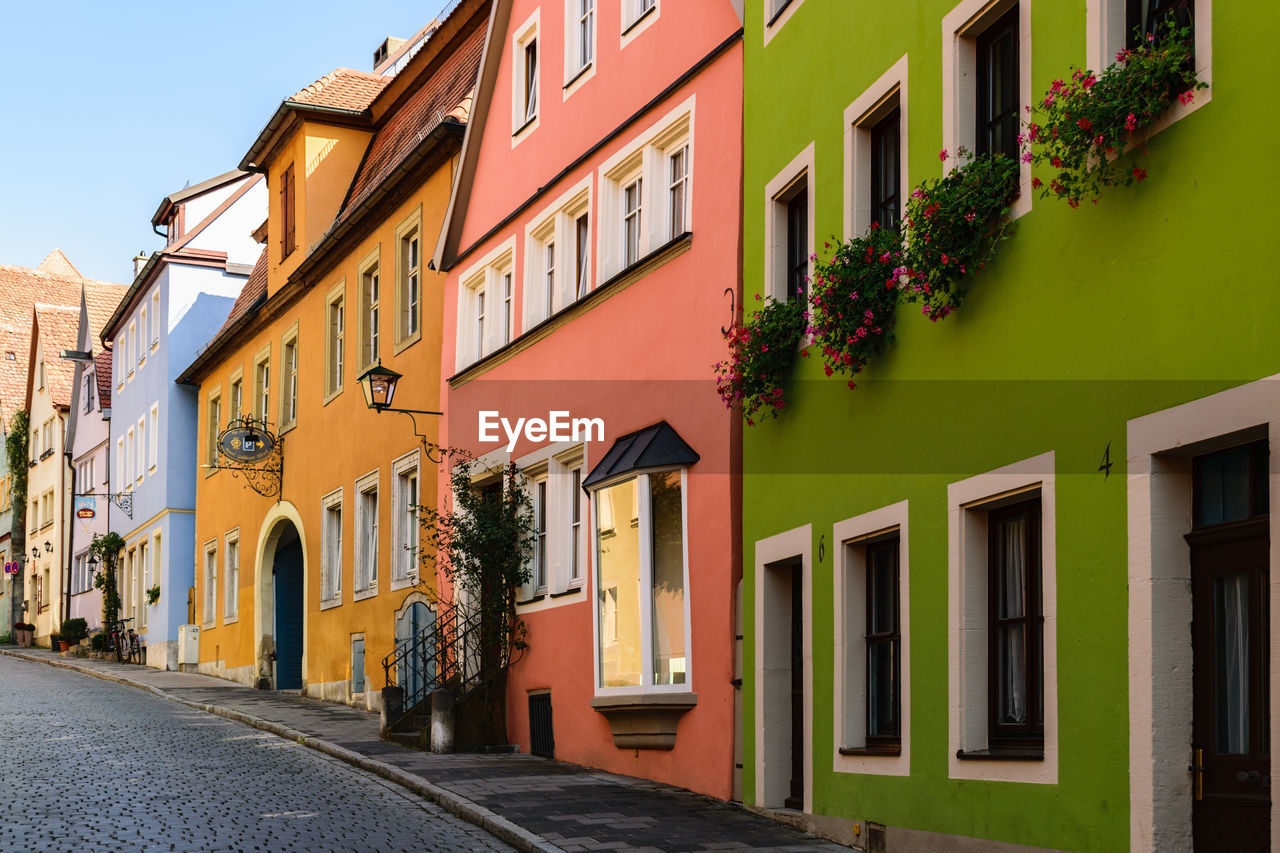 HOUSES BY STREET IN CITY