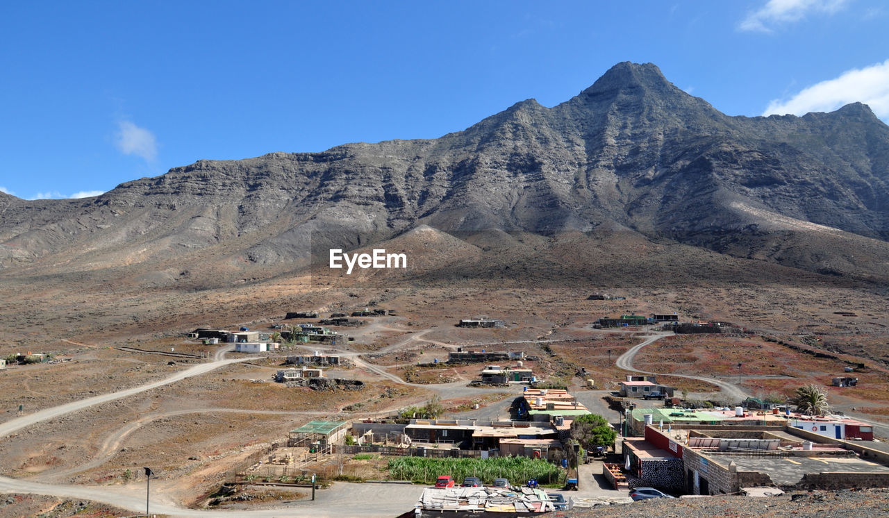 Aerial view of a mountain