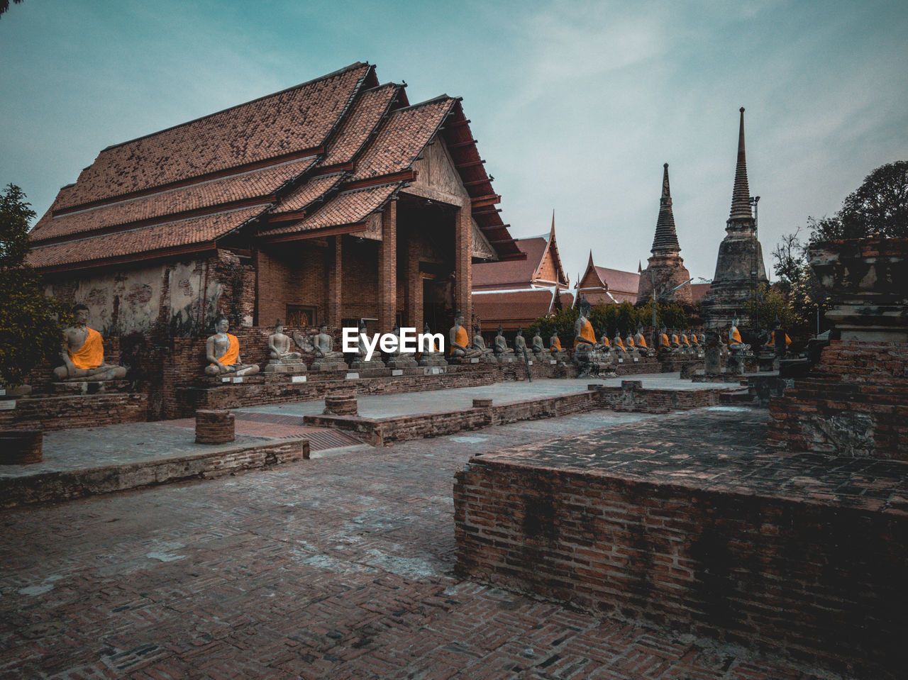 View of temple building against sky