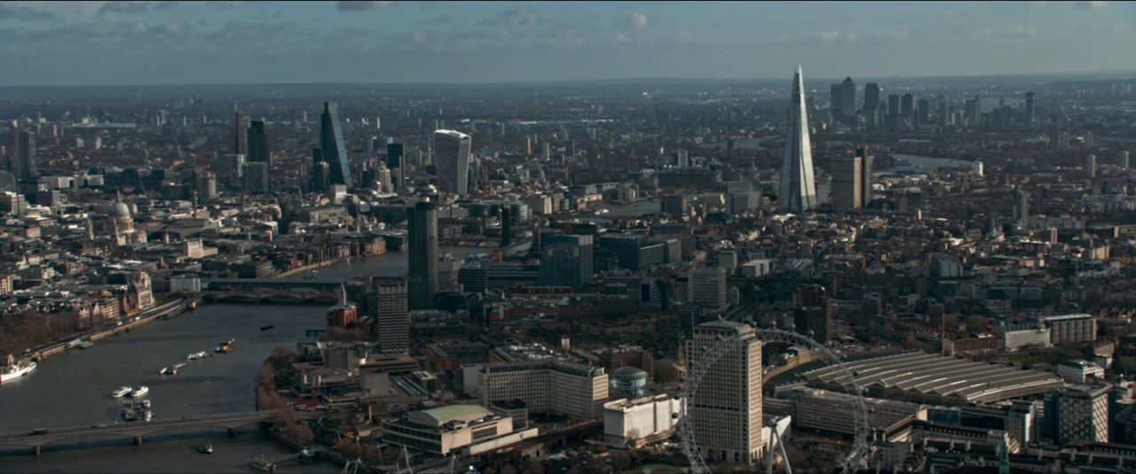 HIGH ANGLE VIEW OF CITY BUILDINGS