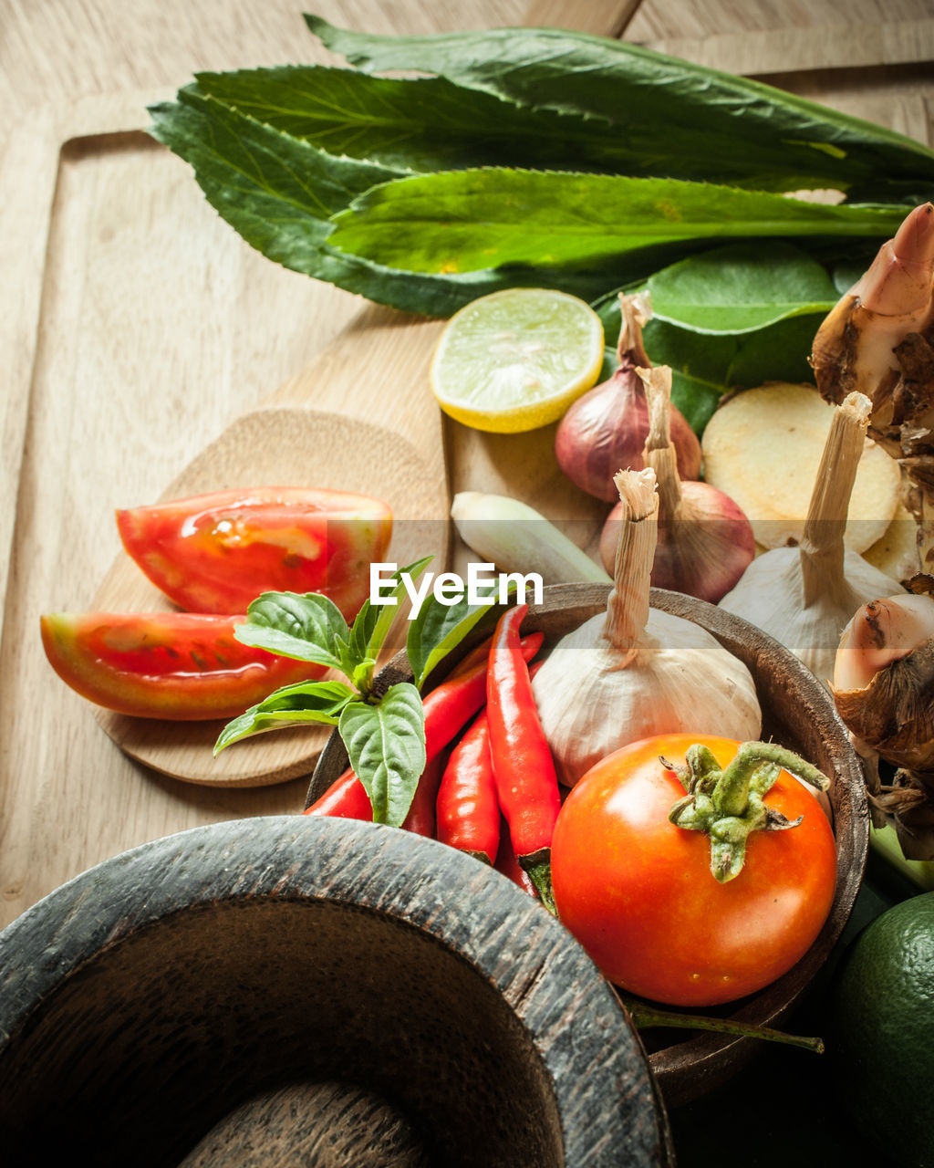 Close-up of food on table