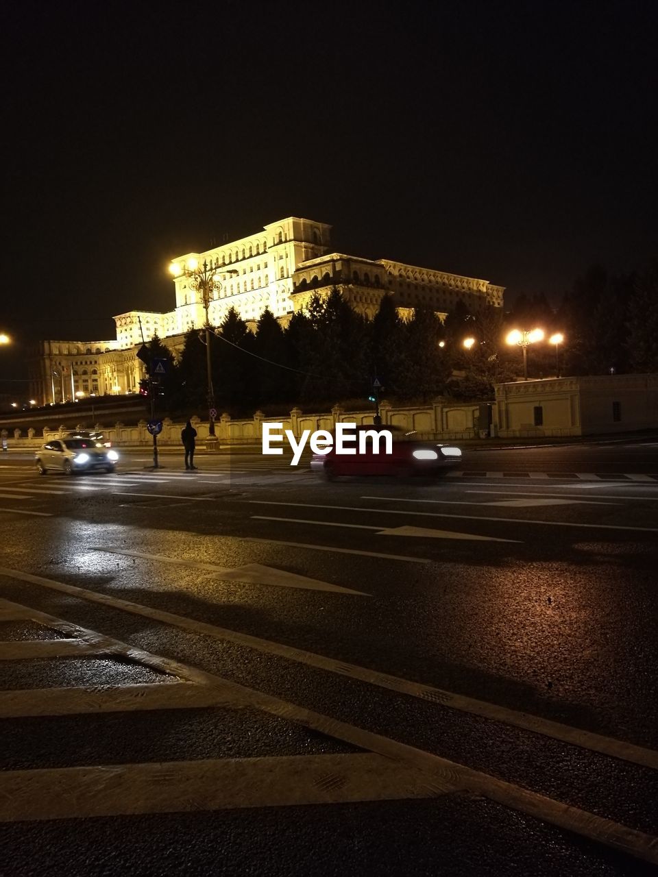 CARS ON ROAD AT NIGHT