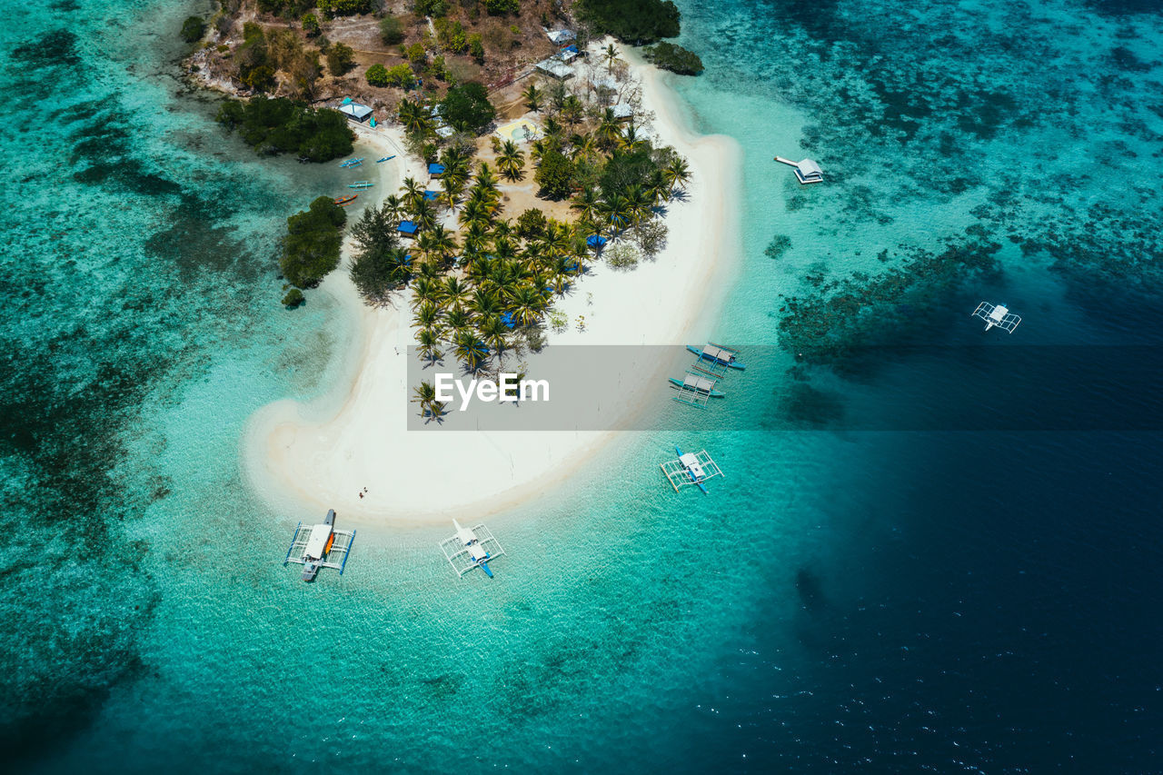 Aerial view of beach 