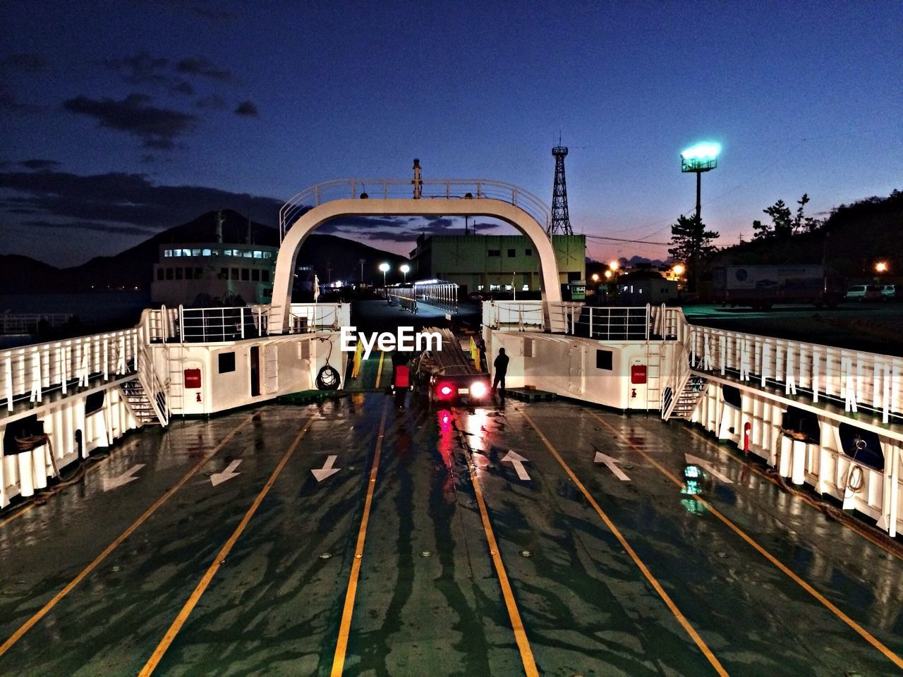View of ferry deck