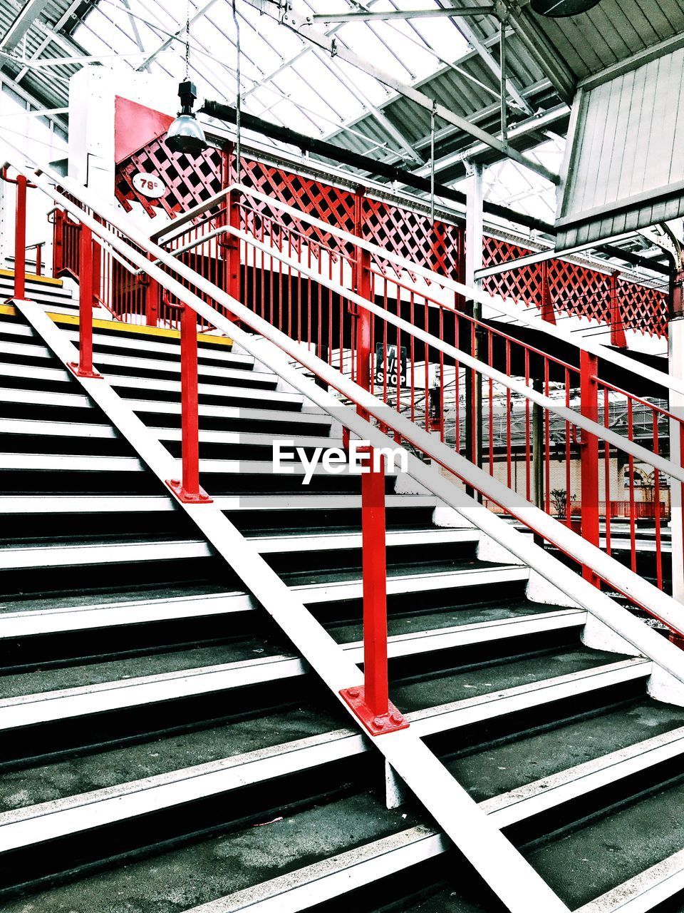 STEPS IN RED STAIRCASE