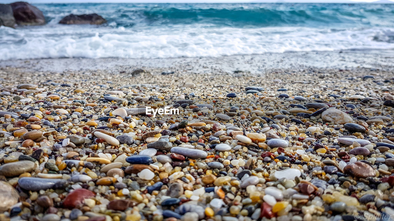 PEBBLES ON BEACH