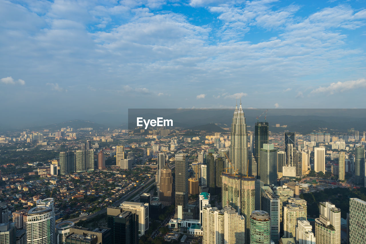 AERIAL VIEW OF CITYSCAPE