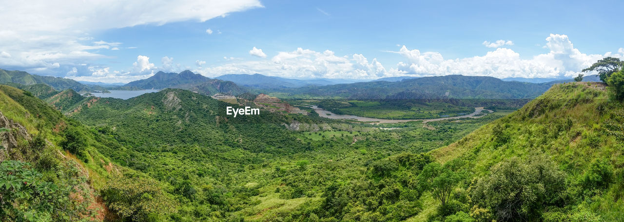 Panoramic view of landscape against sky