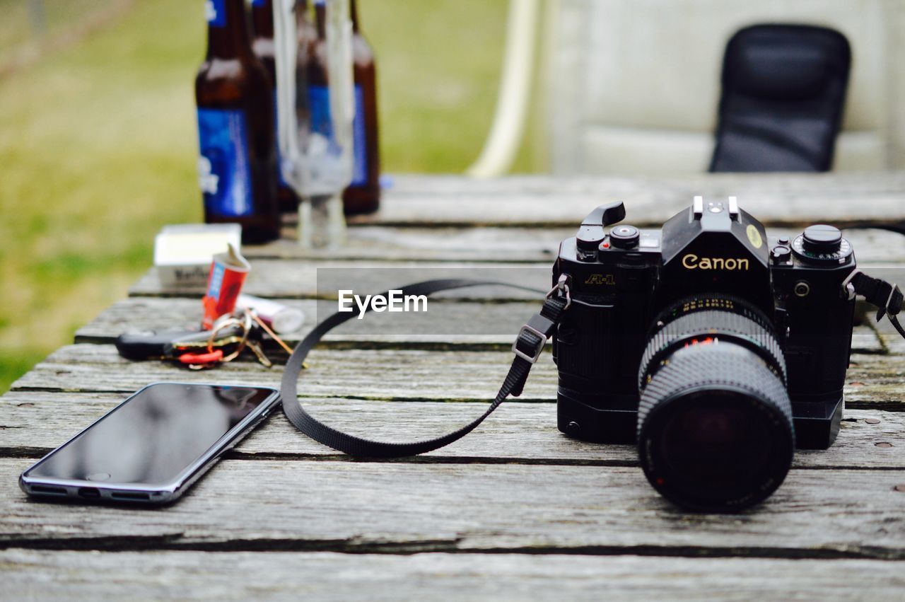 CLOSE-UP OF CAMERA ON CABLE