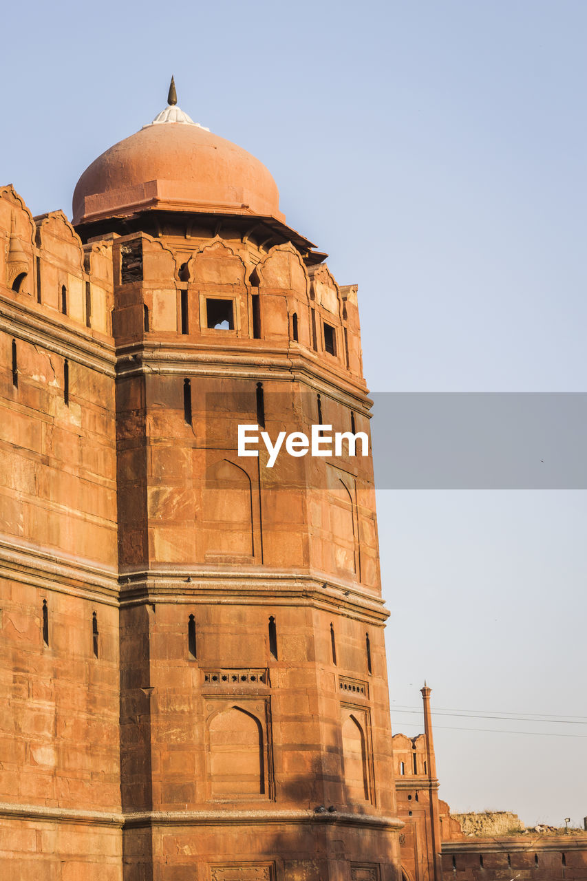 Fort of red fort at south side. delhi - world heritage site, delhi, india