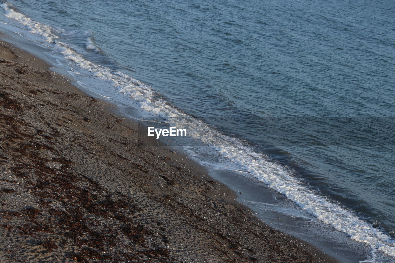 HIGH ANGLE VIEW OF SEA WAVES